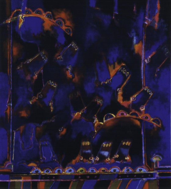 El Cadejo Elegante, Acrylic on Canvas, 59" x 53", 2004