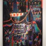 Carlos Loarca, Smiling young Mayan, 1995, Acrylic on canvas, 92" x 58"