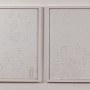 Dewey Crumpler, 'Drawing up' & 'Down', Both 2003, Both foam core, Both 29 1/4" x 40 1/4"